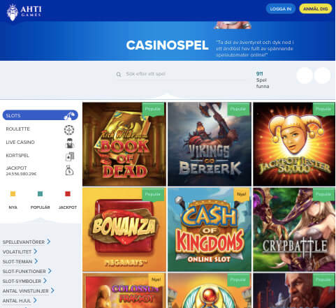 Ahti Games Slots