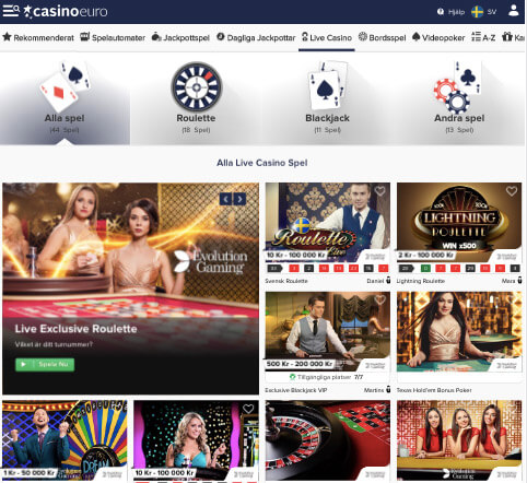 CasinoEuro Live Casino