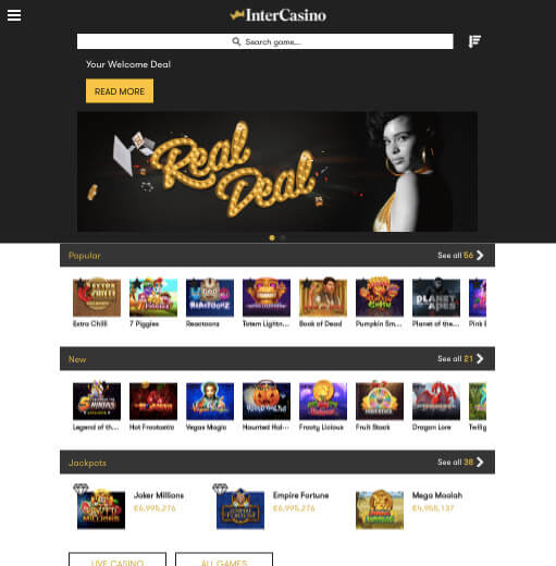 InterCasino Live Casino